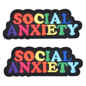 2pcs Iron on Patches for Clothing – Social Anxiety